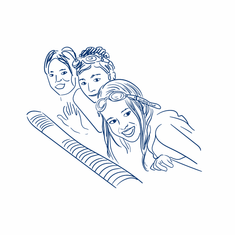 3 enfants dans l'eau