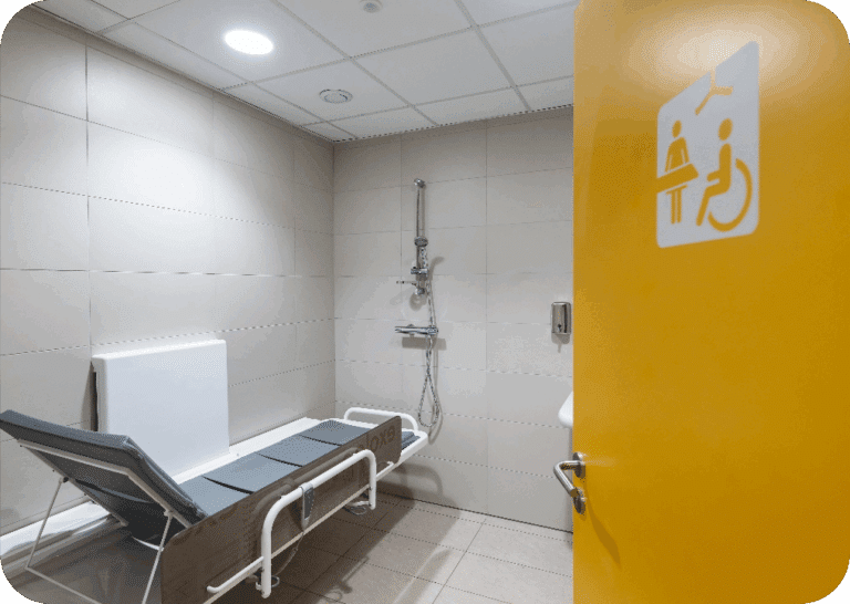 Handiroom dans les vestiaires